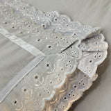 cotton pillow covers with lace frills