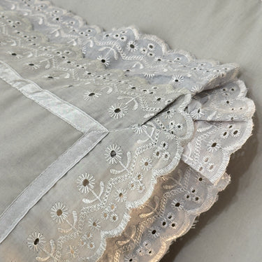 cotton pillow covers with lace frills