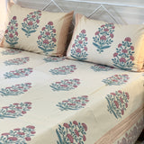 400TC cotton bedsheet king size