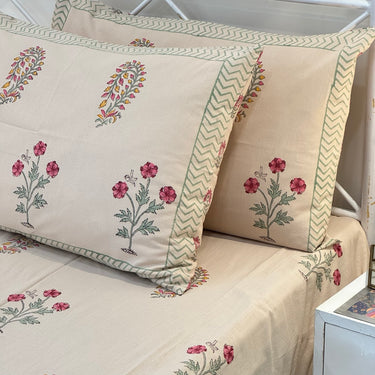 400TC cotton bedsheet king size