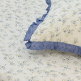 cotton pillow covers with lace frills