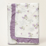 floral embroidered bedsheet set with pillow covers