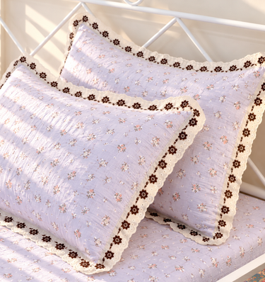 Lilac Whip Custard King Size ButterBrushed Fibre Bedsheet | side view