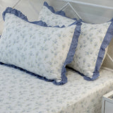 cotton pillow covers with lace frills