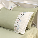 Pistachio Muffin King Size ButterBrushed Fibre Bedsheet | side view