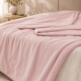 Strawberry Soufflé Lightweight Cooling Silk Comforter for Hot Sleepers | side view