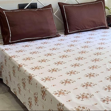 400TC cotton bedsheet king size