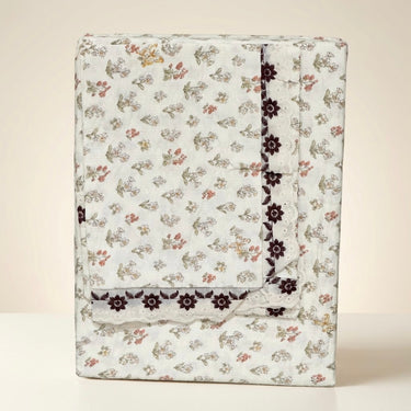 Almond Blossom Custard King Size ButterBrushed Fibre Bedsheet | front view