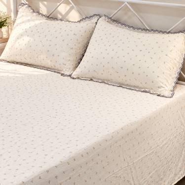 Cookie Crumb Custard King Size ButterBrushed Fibre Bedsheet | full creative view