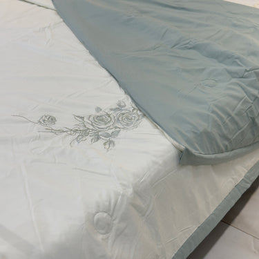 embroidered comforter for bedroom