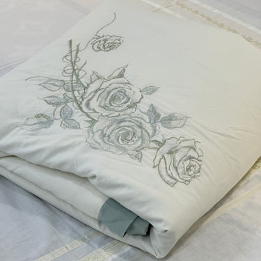 embroidered comforter for bedroom