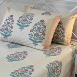 400TC cotton bedsheet king size