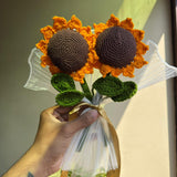 Handmade Crochet Sunflower Bouquet – Set of 2 | Handcrafted Home Décor & Gift Overall view