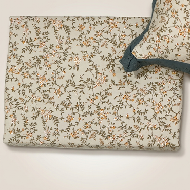 floral embroidered bedsheet set with pillow covers
