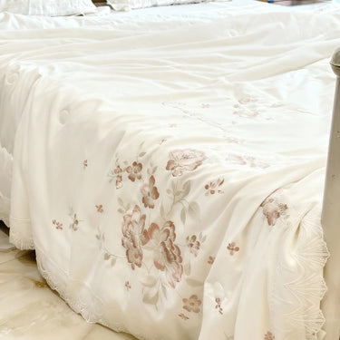 embroidered comforter for bedroom
