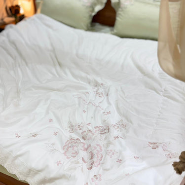 embroidered comforter for bedroom