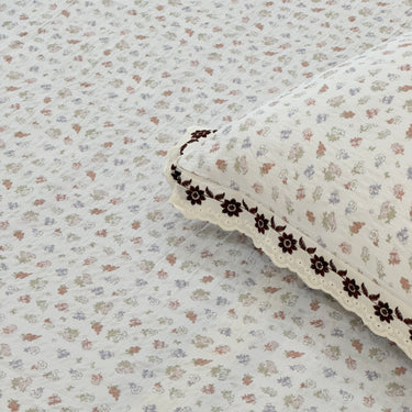 Lavendar crumble Custard King Size ButterBrushed Fibre Bedsheet | focus view