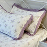 floral embroidered bedsheet set with pillow covers