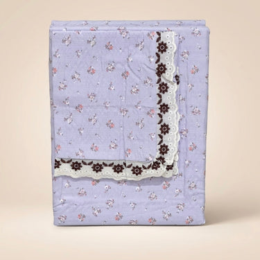 Lilac Whip Custard King Size ButterBrushed Fibre Bedsheet | front view
