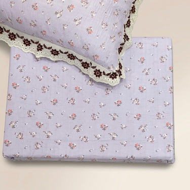 Lilac Whip Custard King Size ButterBrushed Fibre Bedsheet | top view