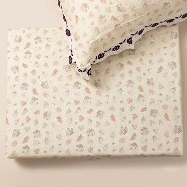 Peach Crumble Custard King Size ButterBrushed Fibre Bedsheet | top view