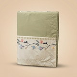 Pistachio Muffin King Size ButterBrushed Fibre Bedsheet | front studio view