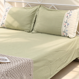 Pistachio Muffin King Size ButterBrushed Fibre Bedsheet | full view