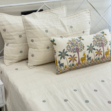 chikankari bedsheet set online