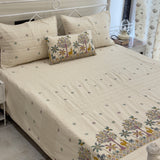 chikankari bedsheet set online