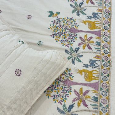 chikankari bedsheet set online