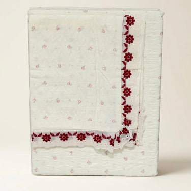 Rosy Kiss Custard King Size ButterBrushed Fibre Bedsheet | front view