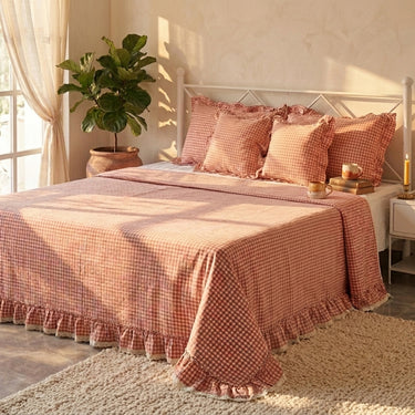 cotton bedcover for double bed