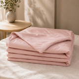 Strawberry Soufflé Lightweight Cooling Silk Comforter for Hot Sleepers | front view