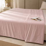 Strawberry Soufflé Lightweight Cooling Silk Comforter for Hot Sleepers | full view
