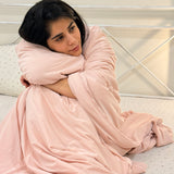 Strawberry Soufflé Lightweight Cooling Silk Comforter for Hot Sleepers | lifestyle view